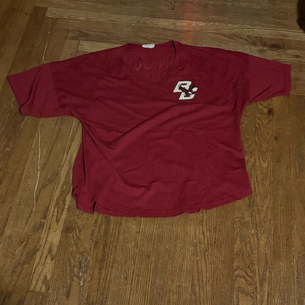 Boston College Eagles Spirit Jersey XL Maroon Oversized V-Neck Game Day Shirt